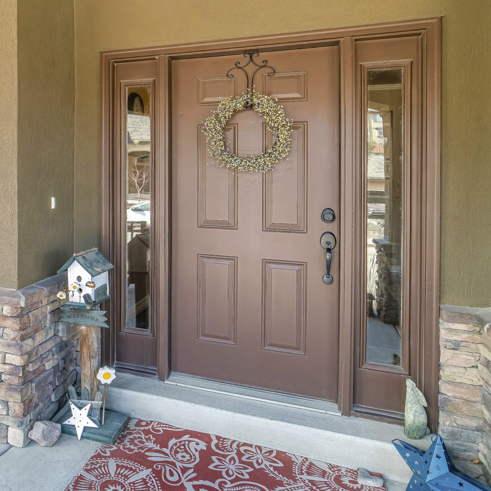 Entry door on a topeka, ks, home